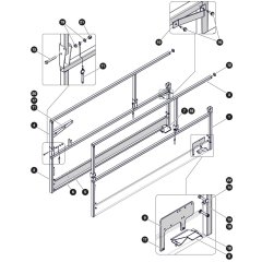 Main Railing Assembly for Skyjack SJ3226 DC Scissor Lift