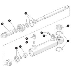 Steer Cylinder Assembly for Skyjack SJ3226 E DC Scissor Lift