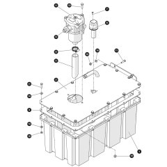 Hydraulic Tank Assembly for Skyjack SJ3226 E DC Scissor Lift