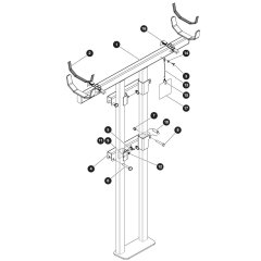 Heavy-Duty Pipe Rack Assembly for Skyjack SJ3226 E DC Scissor Lift