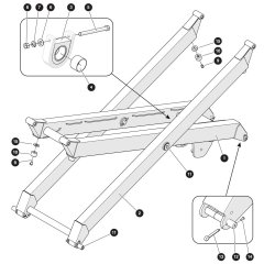 Scissor Arm (Level 1) Assembly for Skyjack SJ3226 E DC Scissor Lift