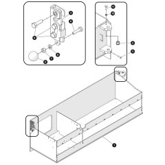 Battery Tray Assembly for Skyjack SJ5545 E DC Scissor Lift