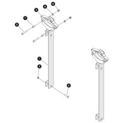 Light Duty Pipe Rack Assembly for Skyjack SJ5545 E DC Scissor Lift