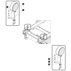 Dual Light Assembly for Skyjack SJ5545 E DC Scissor Lift
