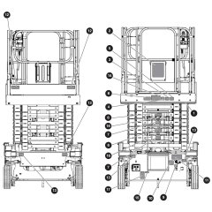 Decals -1 for Skyjack SJ5545 E DC Scissor Lift