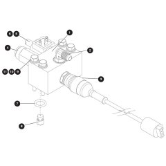 Holding Valve with Transducer Assembly  for Skyjack SJ8841 RT Scissor Lift