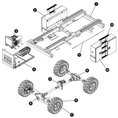 Base Assembly for Skyjack SJ8841 RT Scissor Lift