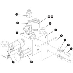 Brake Manifold Assembly for Skyjack SJ8841 RT Scissor Lift