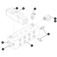 Outrigger Manifold Assembly for Skyjack SJ8841 RT Scissor Lift
