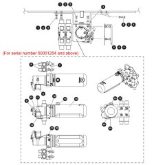 Powered Extension Power Unit Assembly for Skyjack SJ9250 RT Scissor Lift