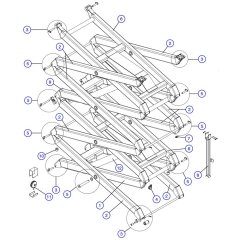 Scissor Arm Assembly for Skyjack SJIII 3226 DC Scissor Lift
