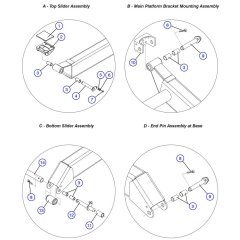 Scissor Arm Mounting Assembly for Skyjack SJIII 3226 DC Scissor Lift