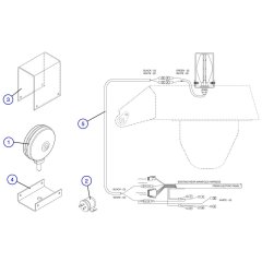 Flashing Light Assembly for Skyjack SJIII 3226 DC Scissor Lift