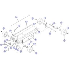 Base, Axle, Wheel Assembly for Skyjack SJIII 3226 DC Scissor Lift