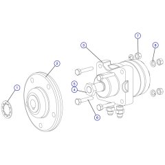 Rear Hub Assembly for Skyjack SJIII 3226 DC Scissor Lift