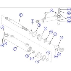 Steer Cylinder Assembly for Skyjack SJIII 3226 DC Scissor Lift