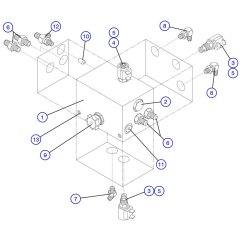 Rear Drive Manifold Assembly for Skyjack SJIII 3226 DC Scissor Lift
