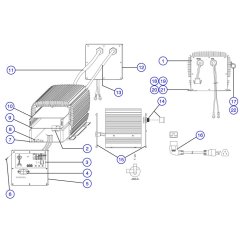 Battery Charger Assembly for Skyjack SJIII 3226 DC Scissor Lift