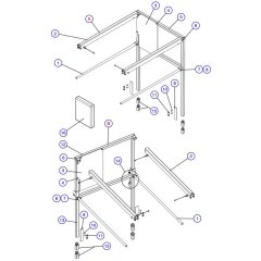 Extension Platform Railing Assembly for Skyjack SJIII 3226 DC Scissor Lift