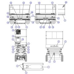 Decals -1 for Skyjack SJIII 3226 DC Scissor Lift