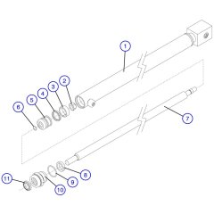 Powered Extension Cylinder Assembly for Skyjack SJIII 3226 DC Scissor Lift