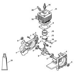 Crankcase Assembly for Stihl SP 481