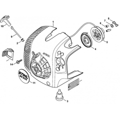 Rewind Starter for Stihl SR200-D