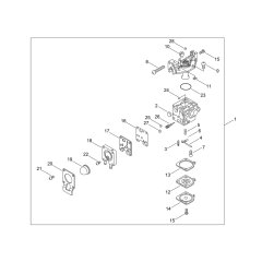 Carburettor for ECHO SRM-236/L