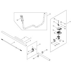 Pipe and Handle for ECHO SRM-237TES