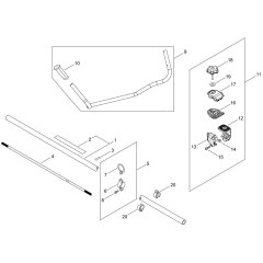 Main Pipe & Handle for ECHO