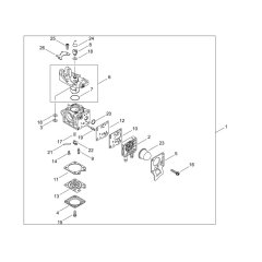 Carburettor for ECHO SRM-3021TES/U-6
