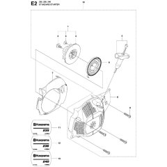 Starter Assembly for Husqvarna 235