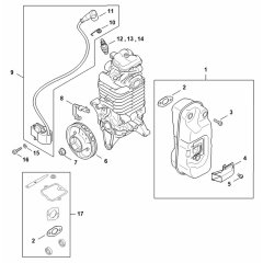 Muffler Assembly for Stihl BR800 Blower