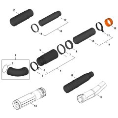 Blower Tube Assembly for Stihl BRA200 Blower