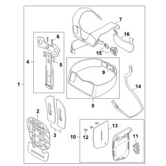 Stihl FS361C Harness Assembly