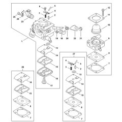 Carburettor for Stihl FS461 C-EML