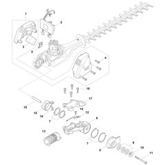 Motor Housing, Electronic Module Assembly for Stihl HLA 86 Hedge Cutter