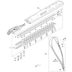 Cutter Bar Assembly for Stihl HLA 86 Hedge Cutter