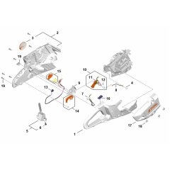 Handle Housing  Assembly for Stihl TSA 350 Disc Cutter