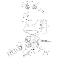 CrankCase for Kohler SV620