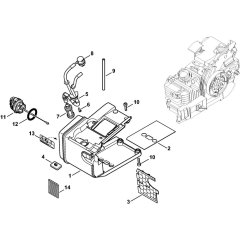 Tank Housing for Stihl MS200T