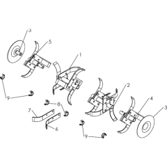 Tine Assembly for Husqvarna