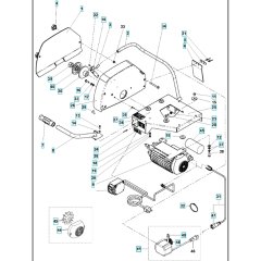 Motor, Blade Guard for TS 350 E
