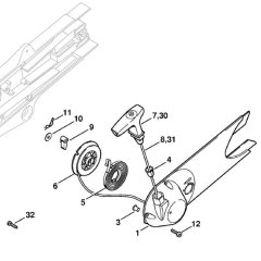 Recoil Starter for Stihl TS400
