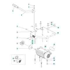 Motor, Blade Guard Assembly