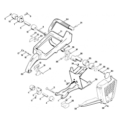 Stihl TS50 Shroud Handle Frame