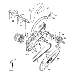 Stihl TSA230 Cast Arm Parts