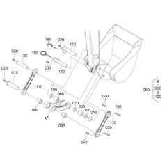 Bucket Link Assembly for Kubota