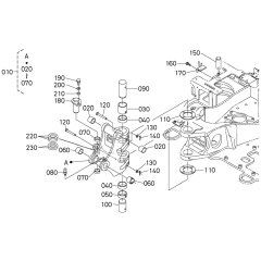 Kingpost Assembly for Kubota U27-4