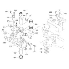 Kingpost Assembly for Kubota